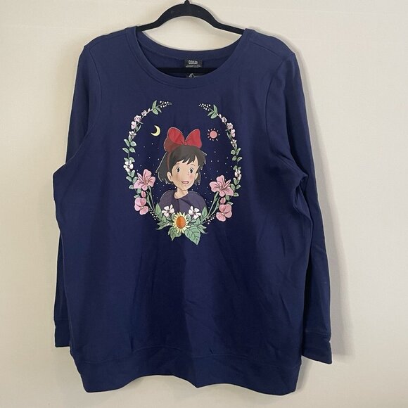 torrid Sweaters - Studio Ghibli Sweater Kiki’s Delivery Service Embroidered Shirt Pullover 1X
